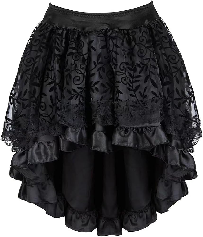 Amazon.com: Jutrisujo Corset Top Skirt Set Dress Bustier